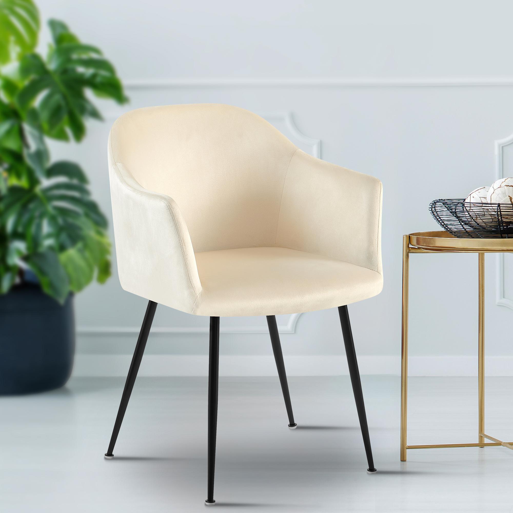 Chaise de salle à manger Jaysie velours