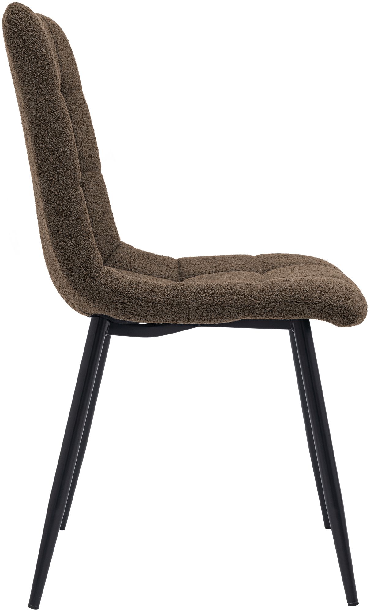 Chaise de salle a manger Antibes en tissu teddy