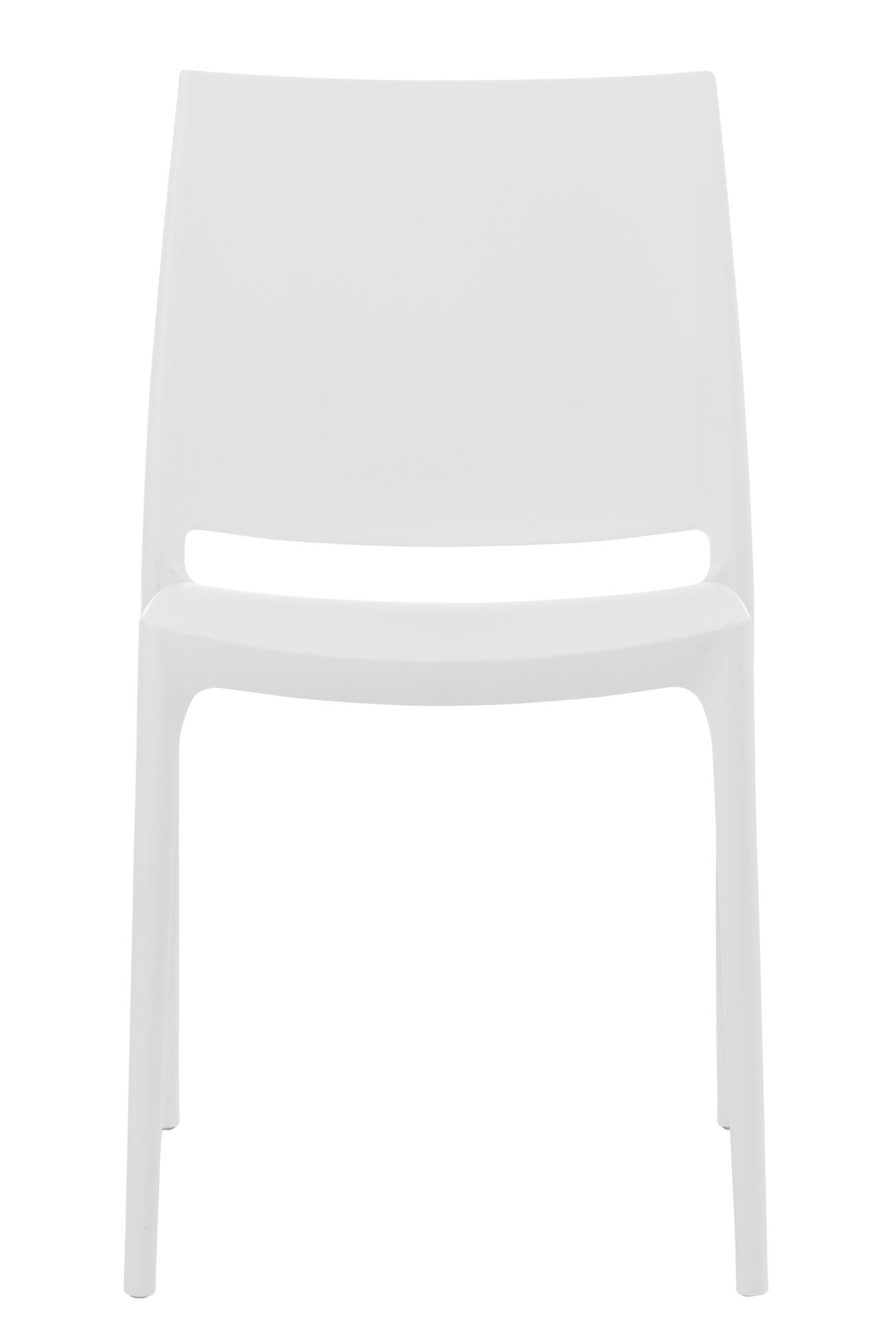 Lot de 2 chaises de jardin empilables Maya en plastique