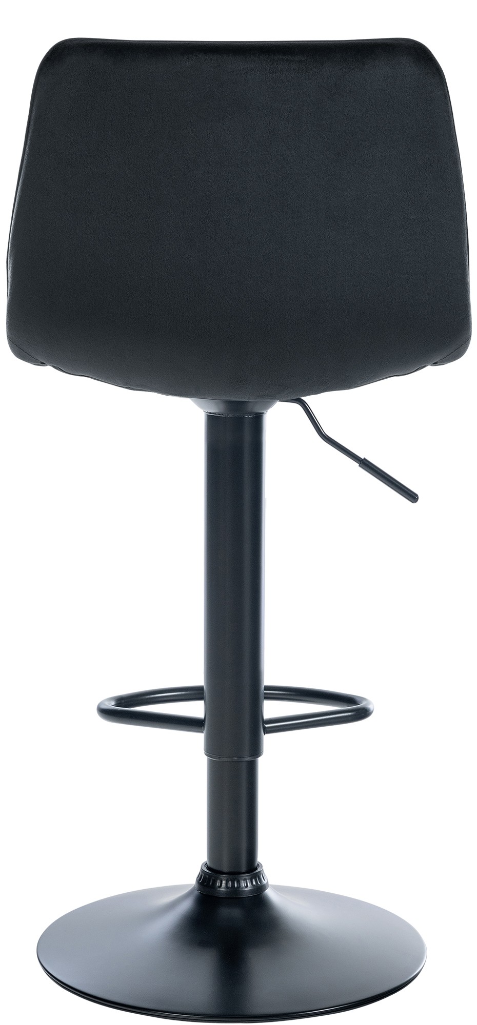 Tabouret de bar Lex en Velours Pied trompette en Métal