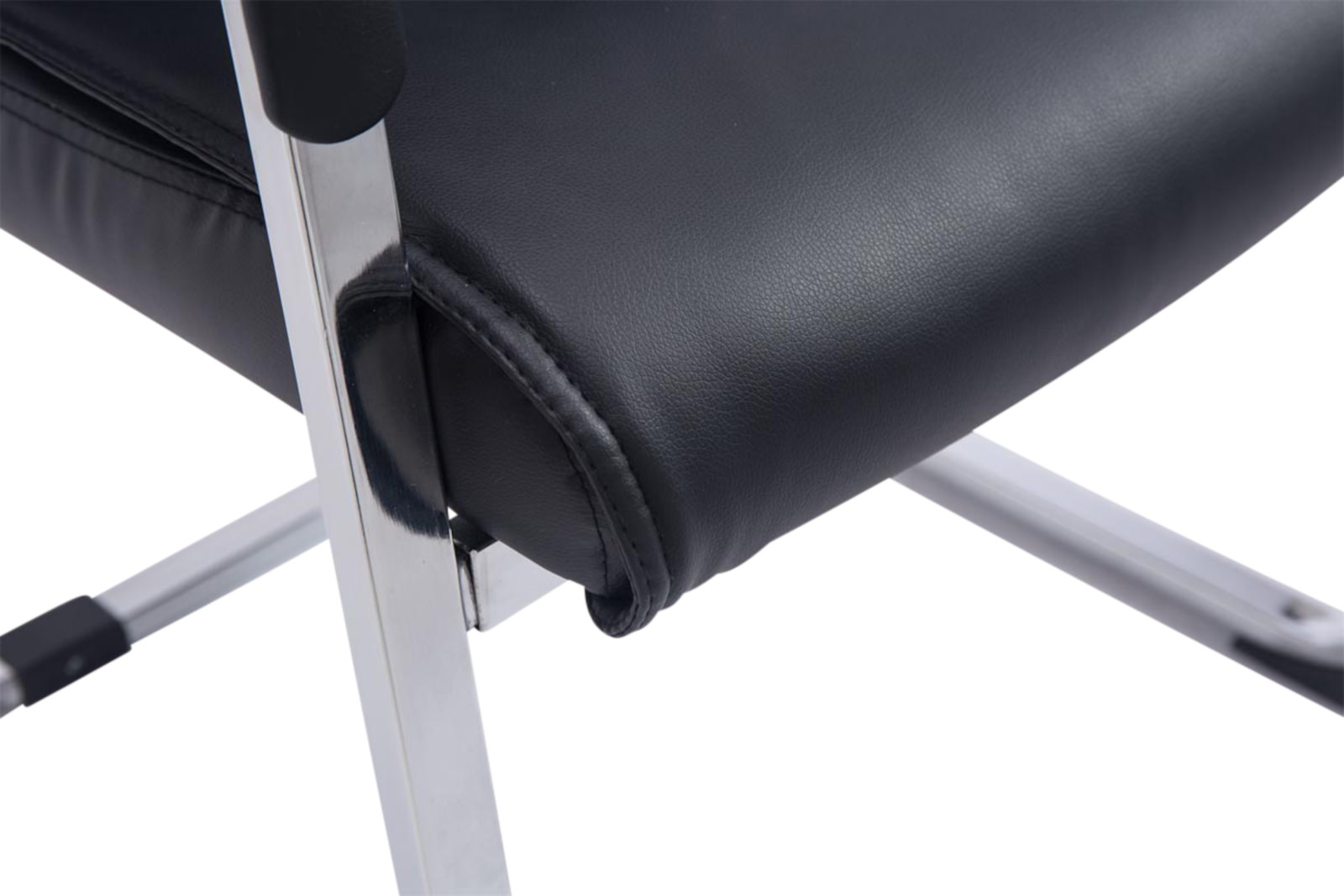 Lot de 2 Chaises Cantilever XXL Anubis en Similicuir avec accoudoirs
