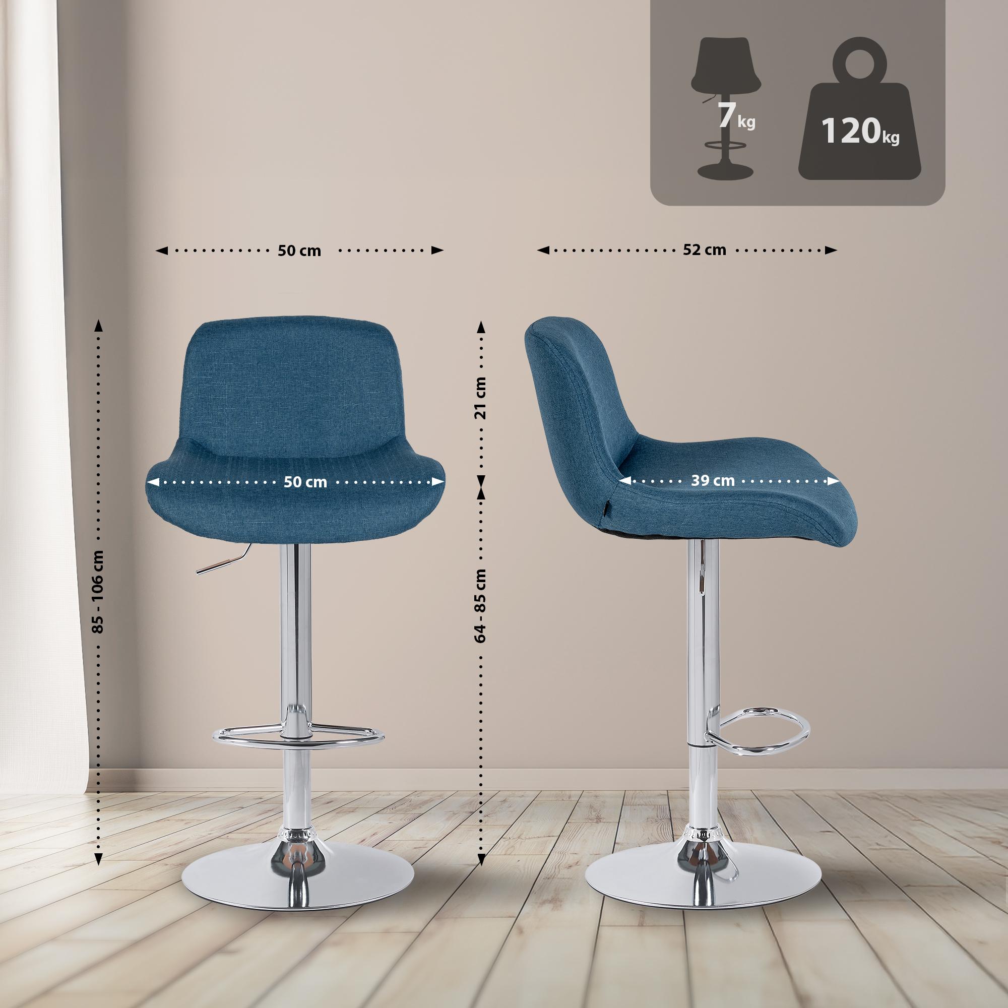 Tabouret de bar Solon Chrome