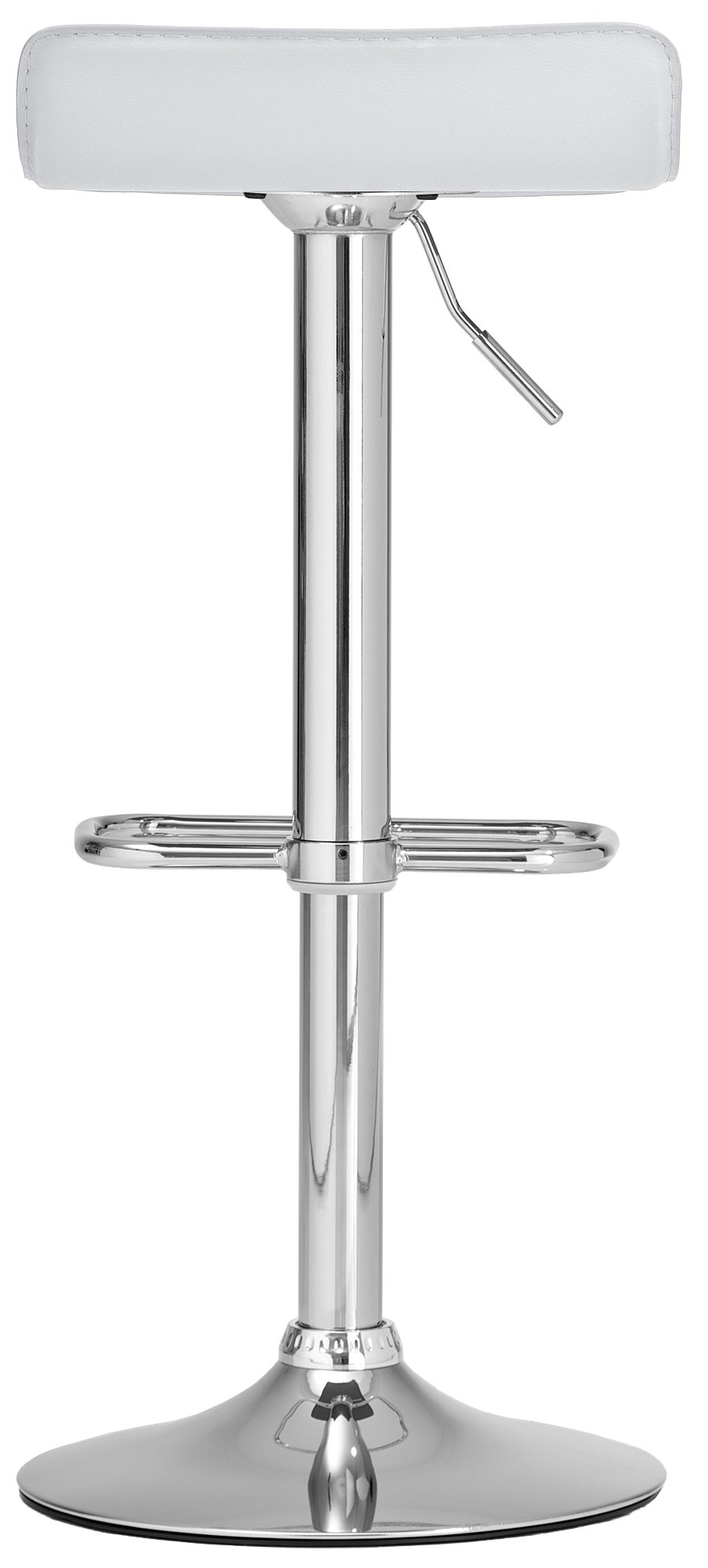 Tabouret de bar Dyn en similicuir avec pied en métal