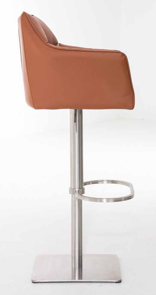 Lot de 2 tabourets de bar Damaso en similicuir