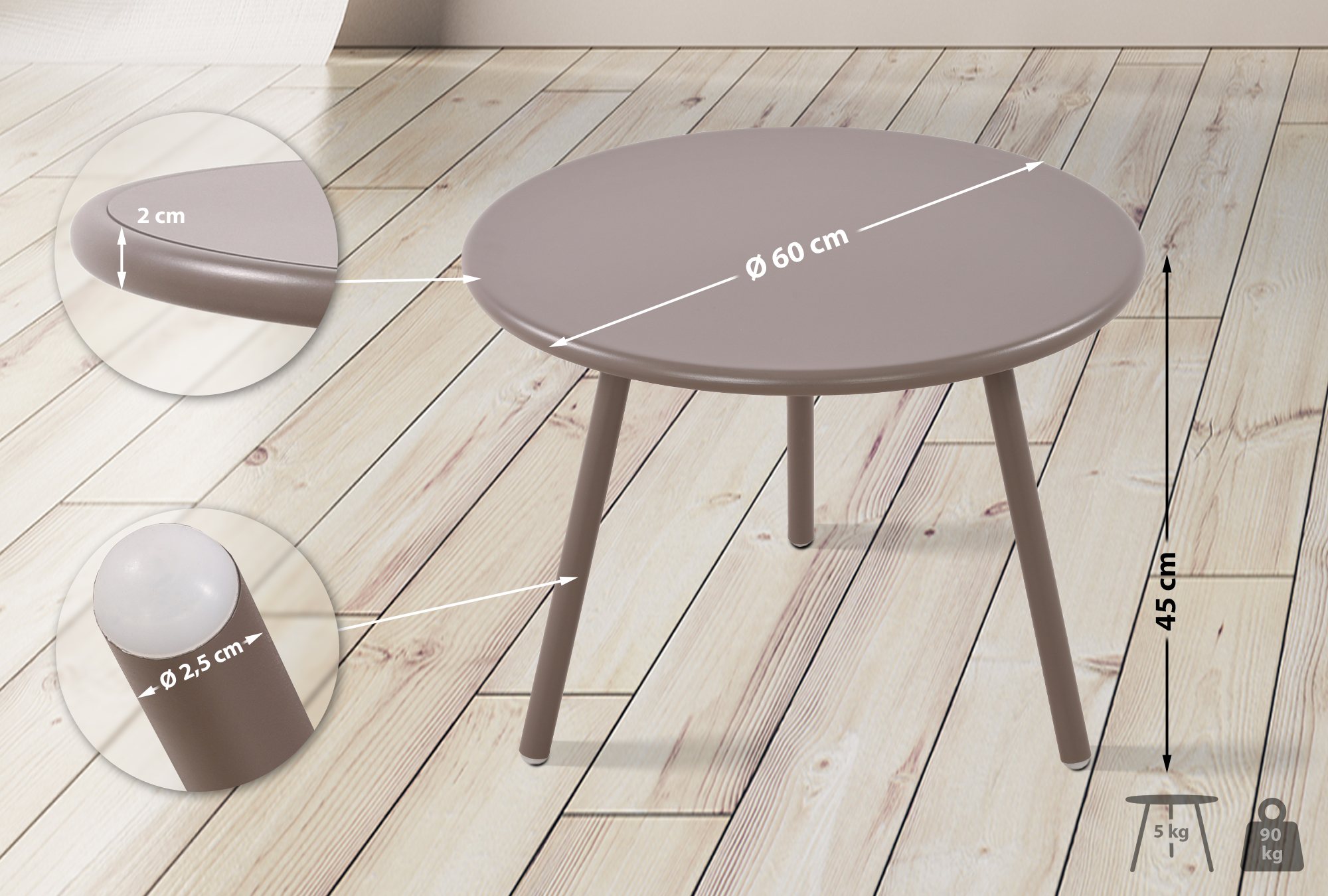 Table basse d'extérieur Minot