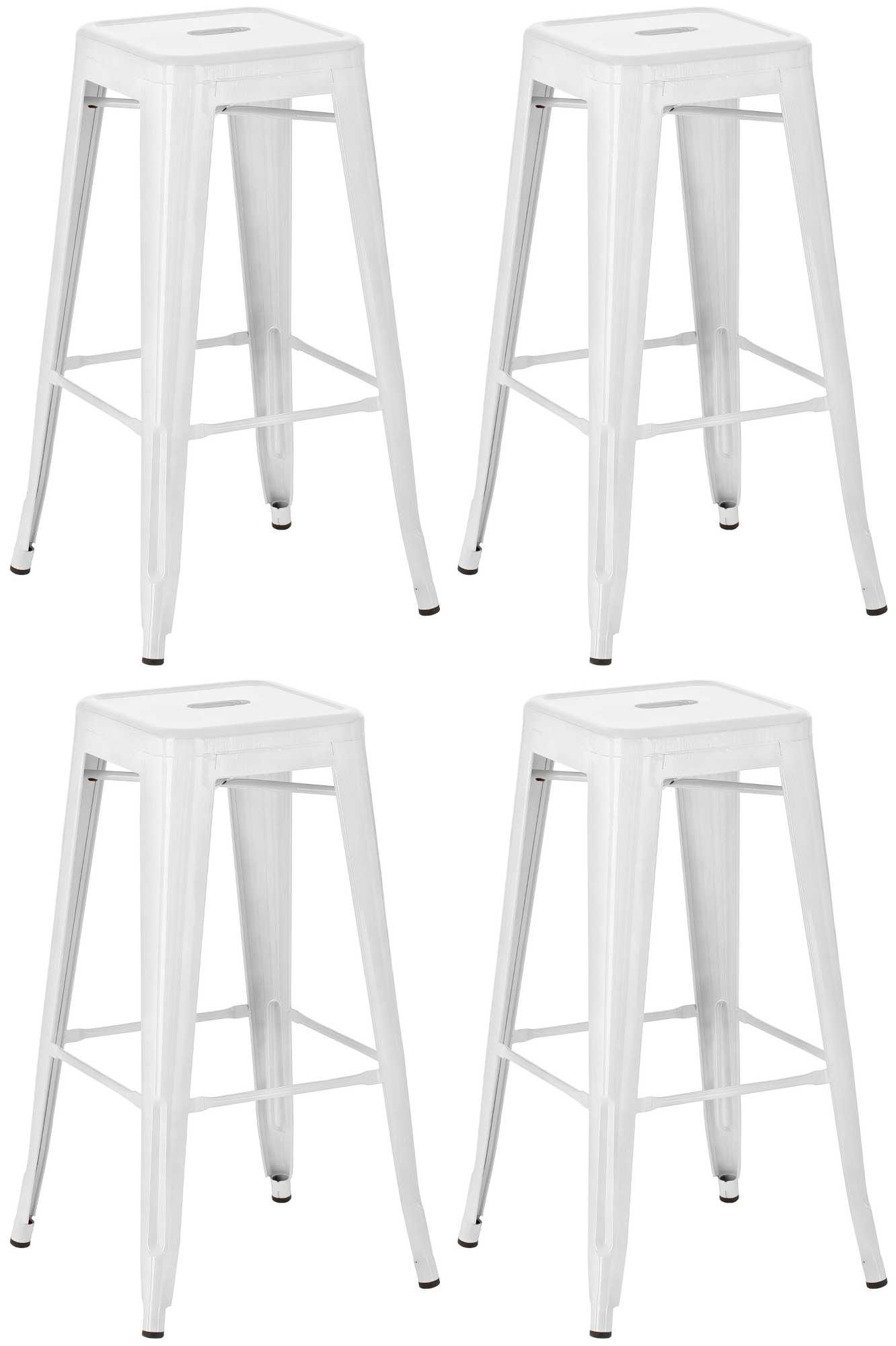 Lot de 4 tabourets de bar Joshua