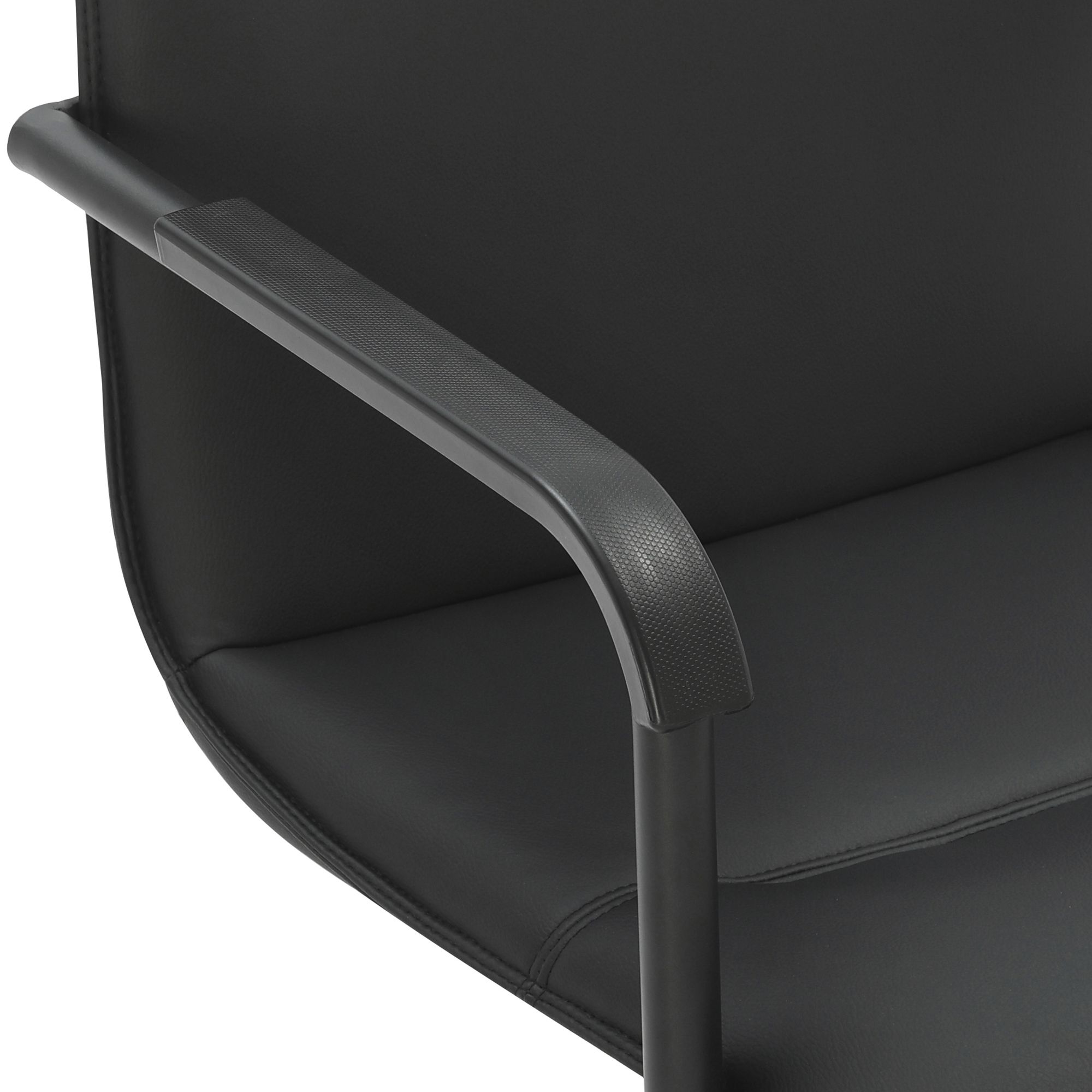 Lot de 2 chaises cantilever Seattle en similicuir
