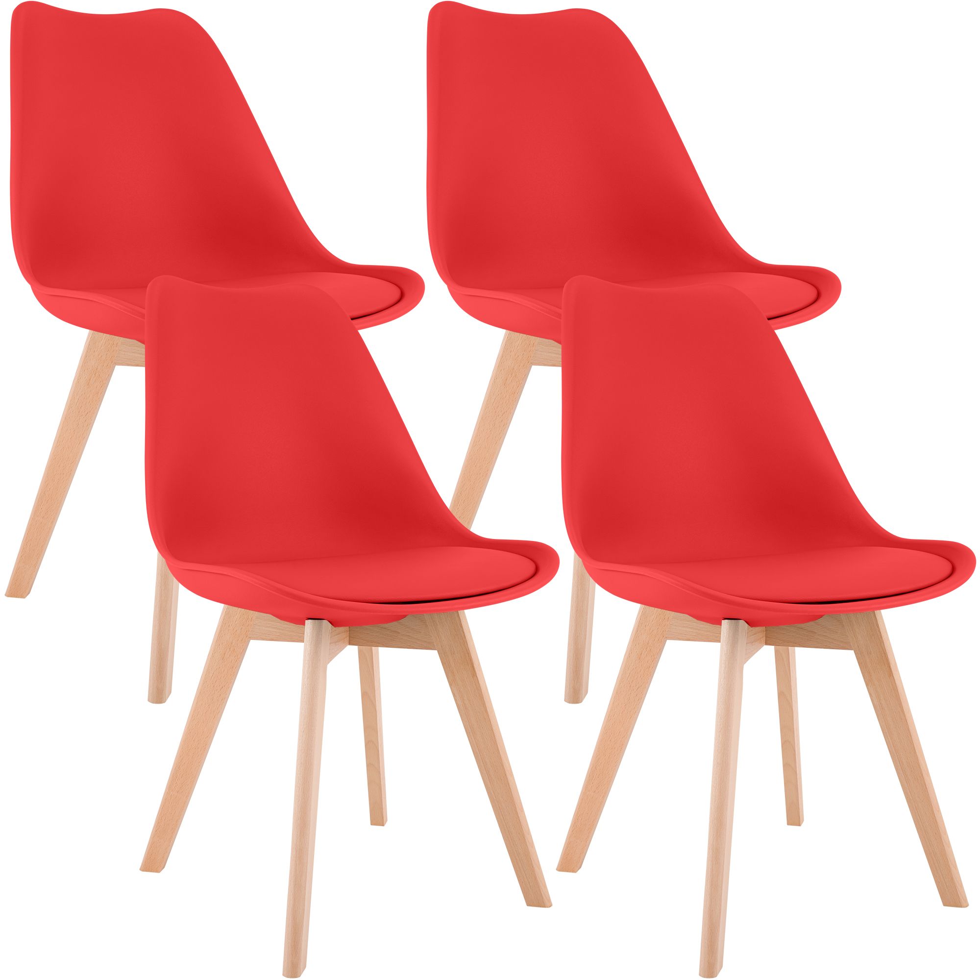 Lot de 4 chaises de salle a manger Linares