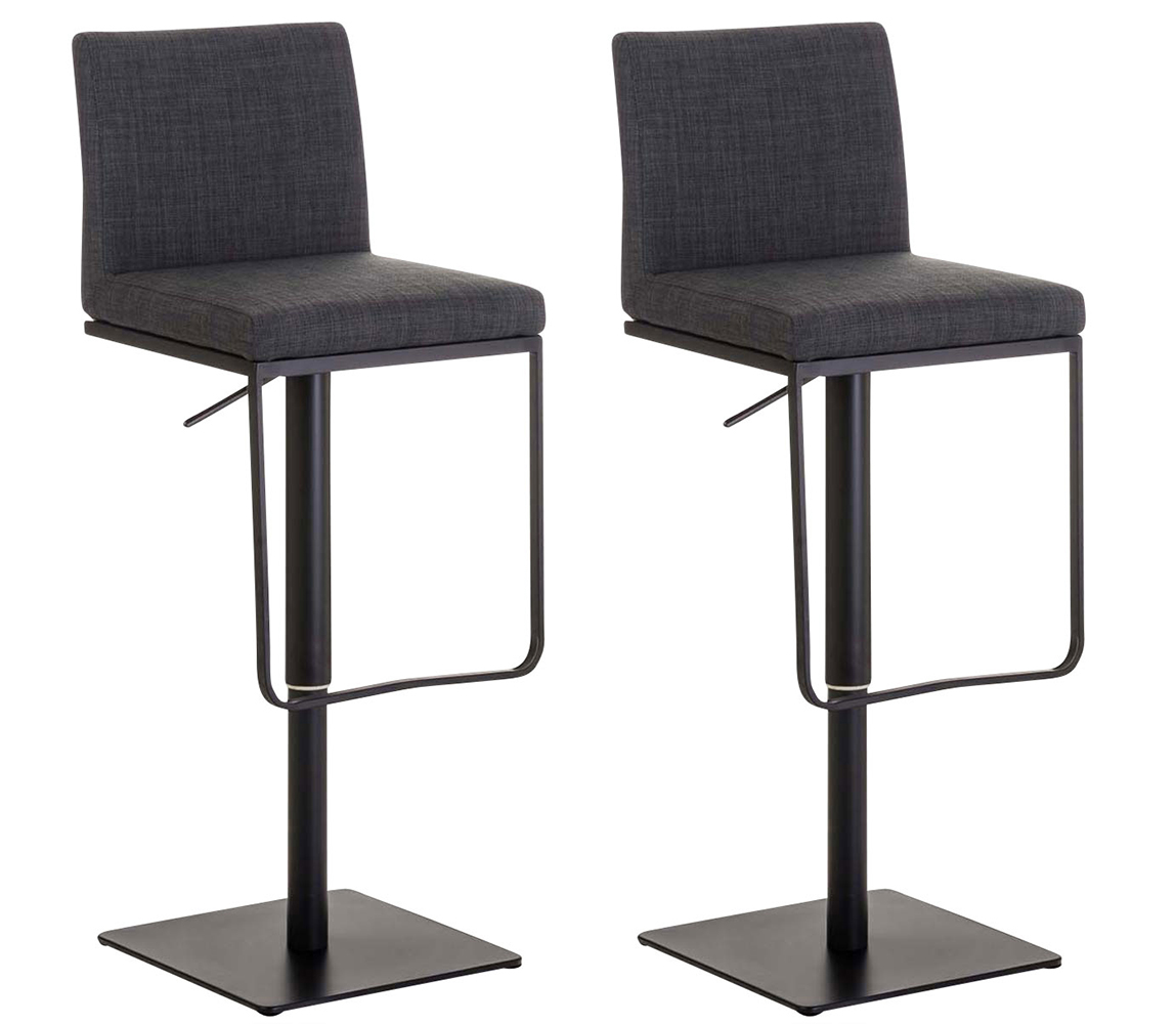 Lot de 2 tabourets de bar Panama en tissu