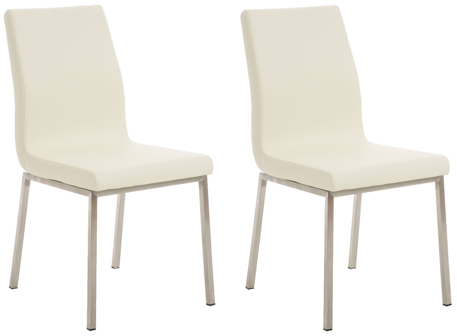 Lot de 2 Chaises de salle à manger Colmar en similicuir