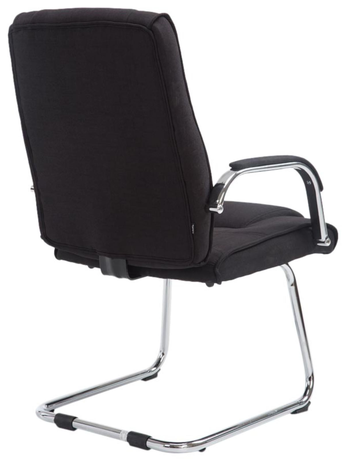 Lot de 2 Chaises Cantilever Attila en tissu avec accoudoirs