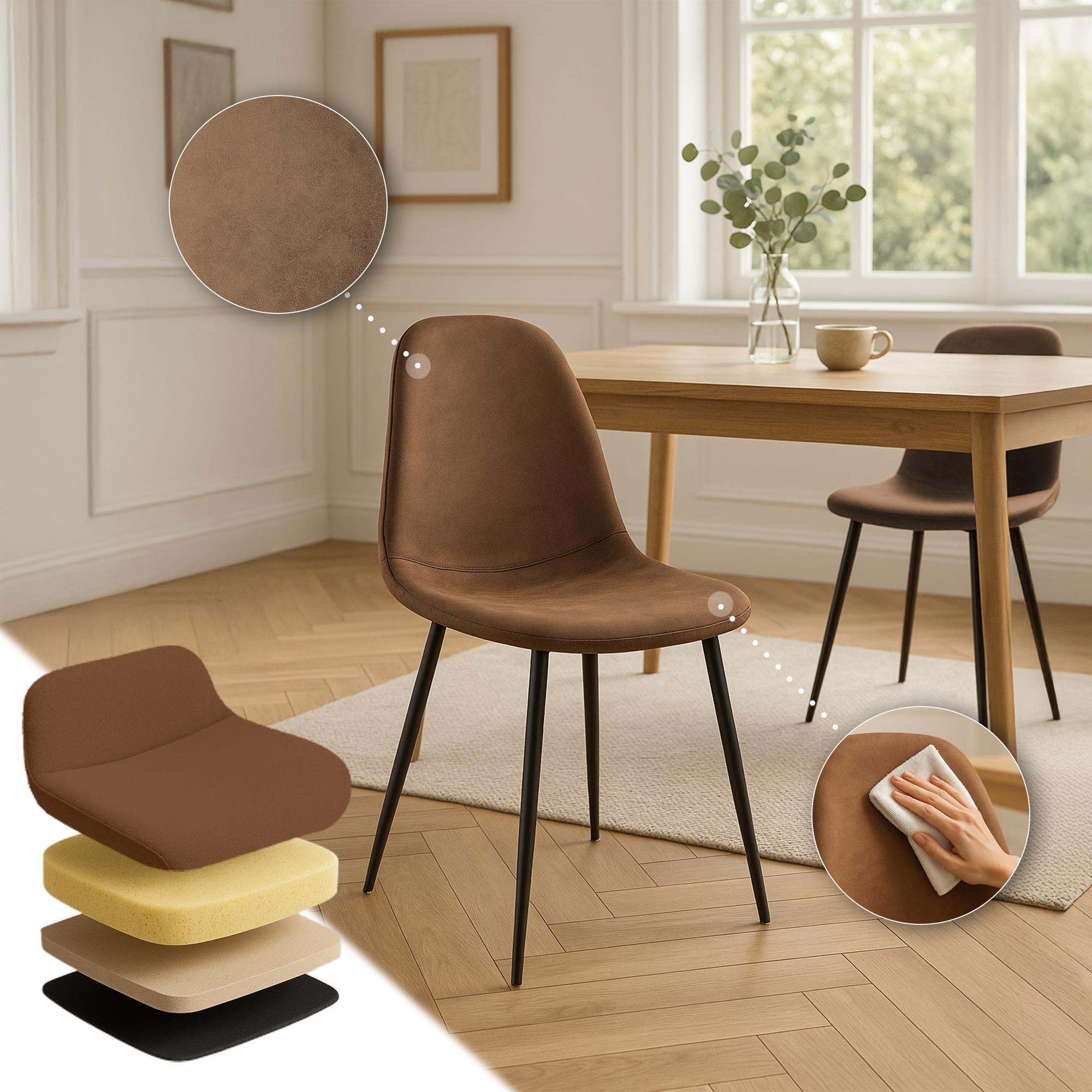 Set de 4 chaises de salle à manger Napier