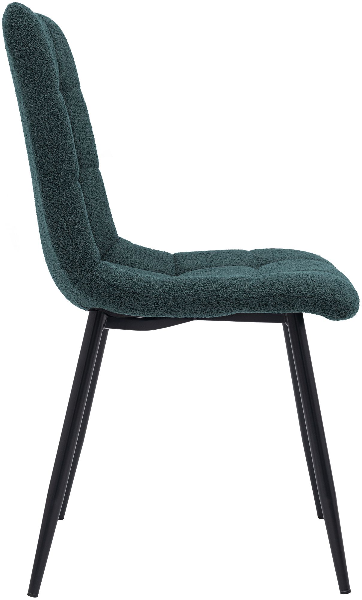 Chaise de salle a manger Antibes en tissu teddy
