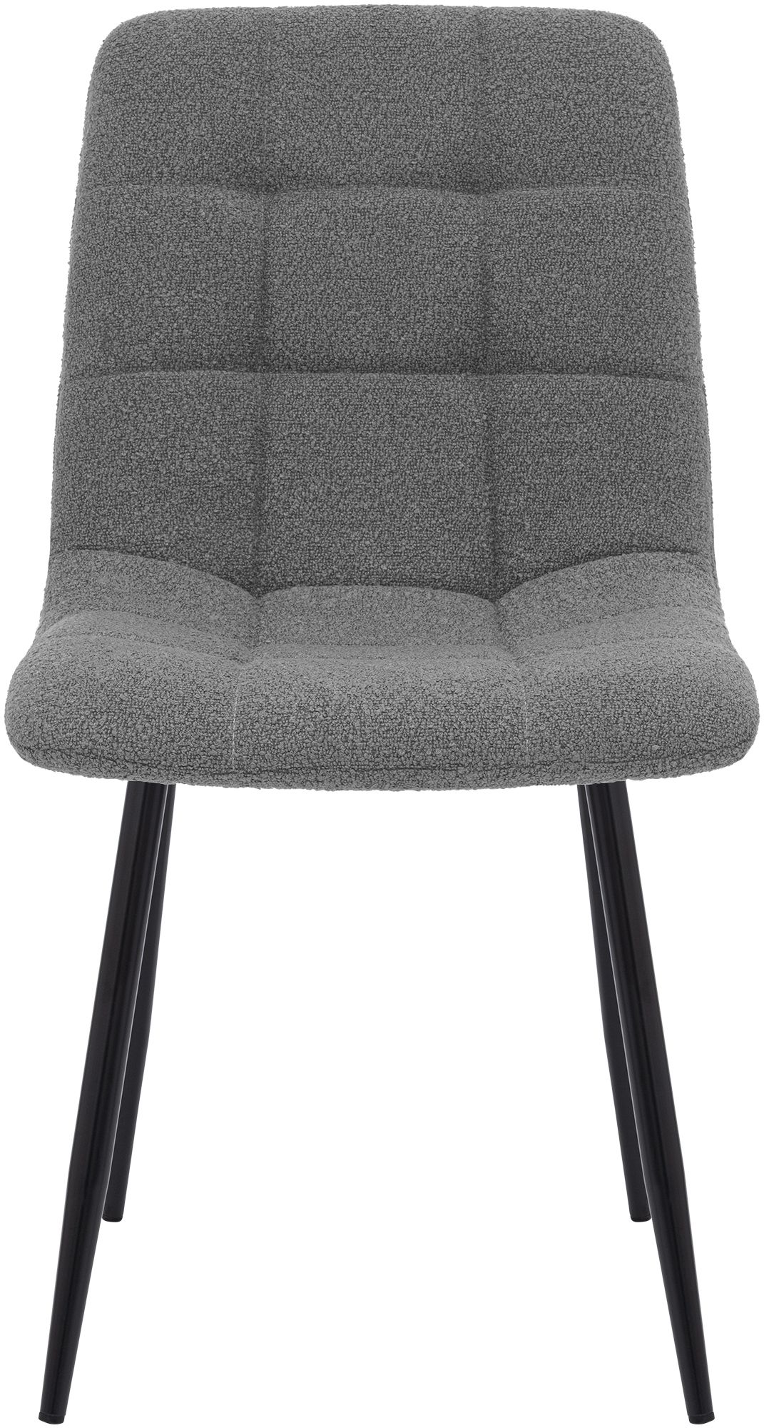 Chaise de salle a manger Antibes en tissu teddy