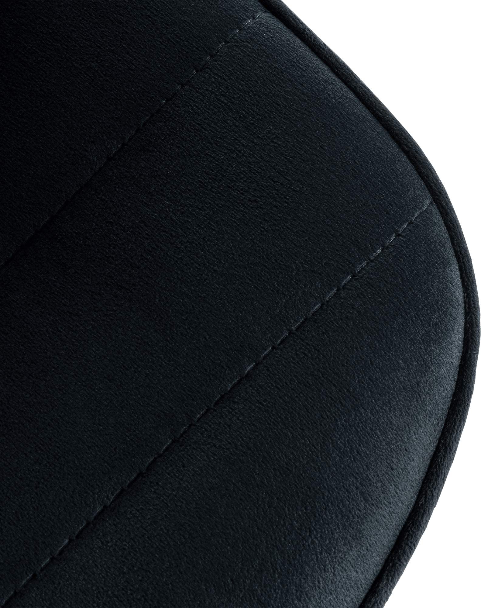 Tabouret de bar Lex en Velours Pied trompette en Métal