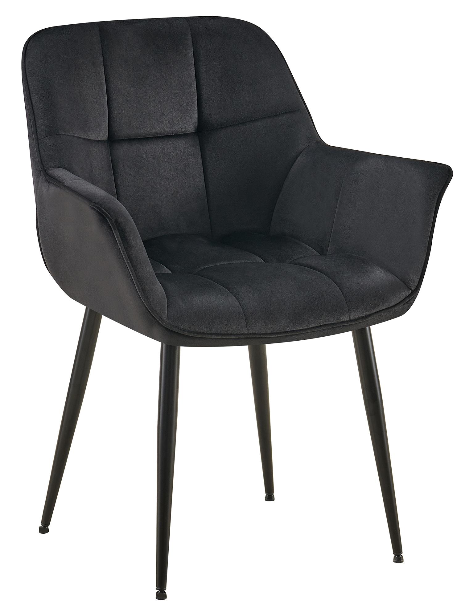 Chaise de salle à manger Roseville velours