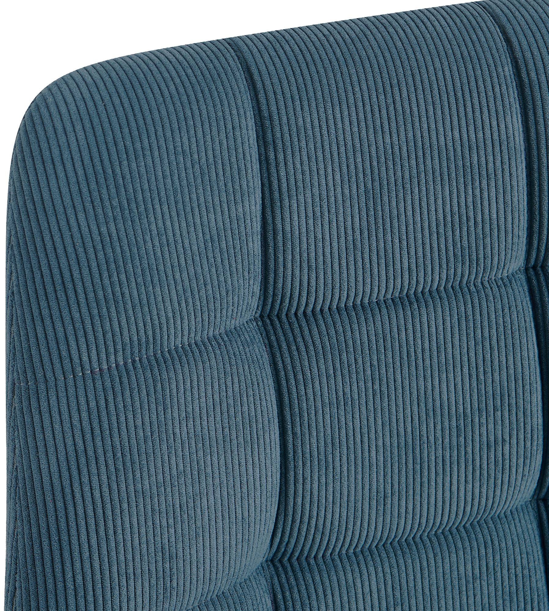 Lot de 2 chaises de salle a manger Antibes en velours cotele