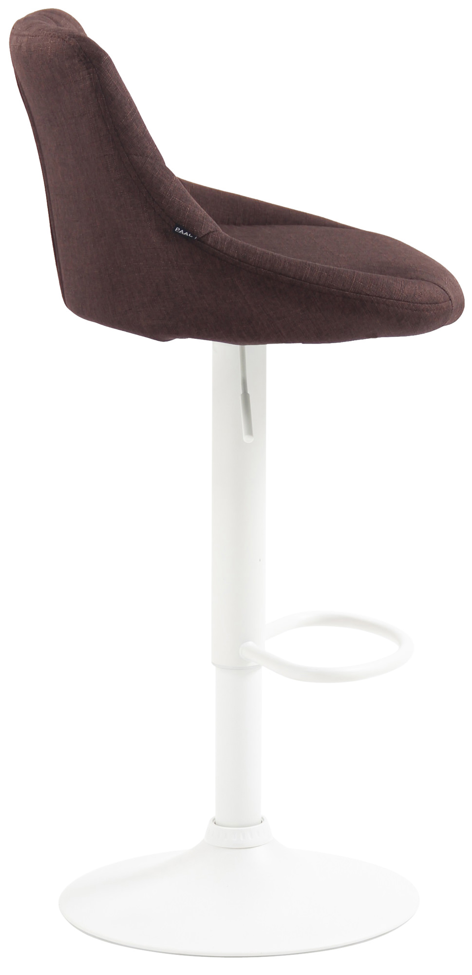 Tabouret de bar Lazio en Tissu Hauteur réglable siège pivotant
