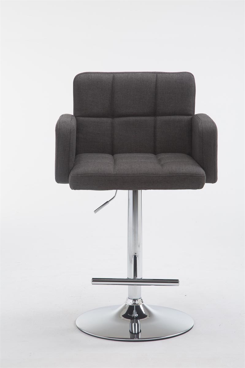 Tabouret de bar Los Angeles tissu avec pied en métal