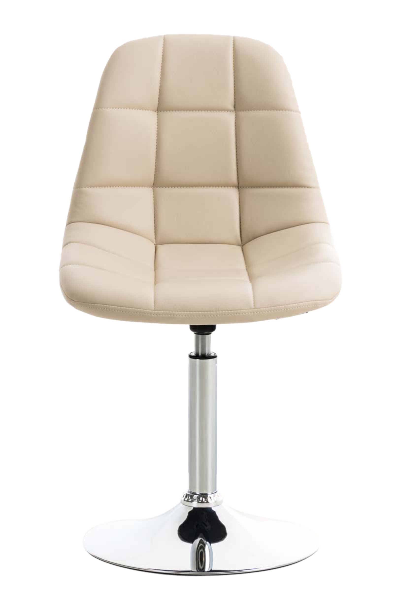 Lot de 2 chaises lounge pivotantes Emil en similicuir avec pied en métal