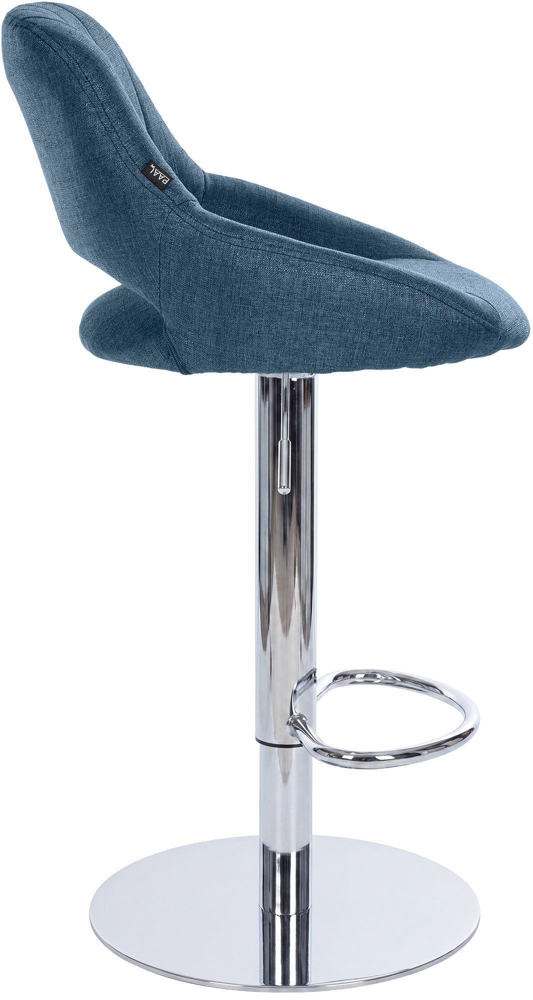Tabouret de bar Milet avec structure stable chromée