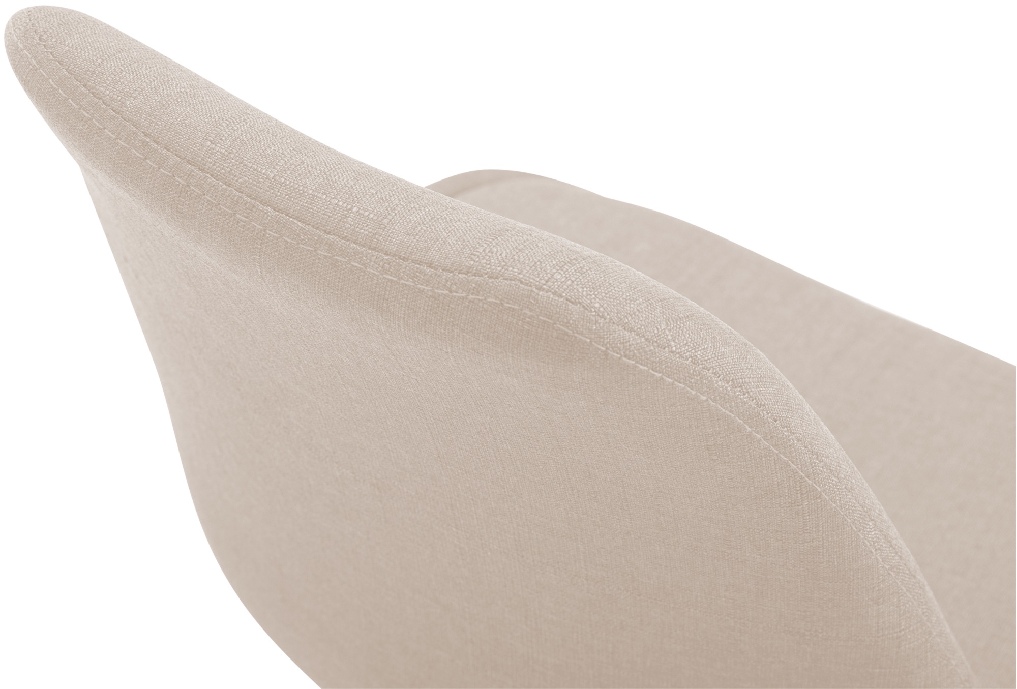 Chaise de salle à manger Maverick tissu avec pied trompette