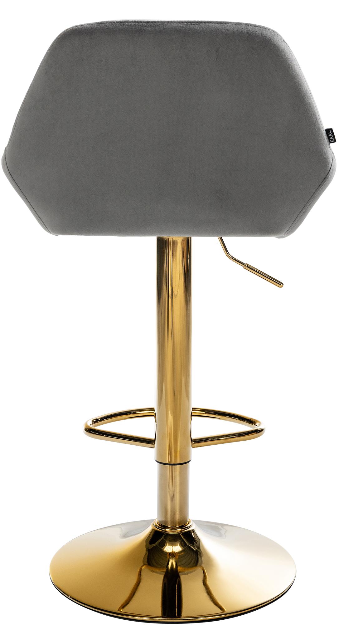 Tabouret de bar Braga or velours