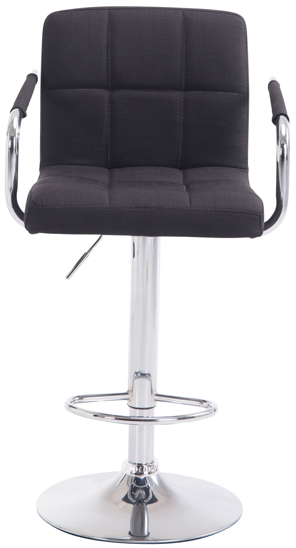 Tabouret de bar Lucy V2 en Tissu et piètement en Métal