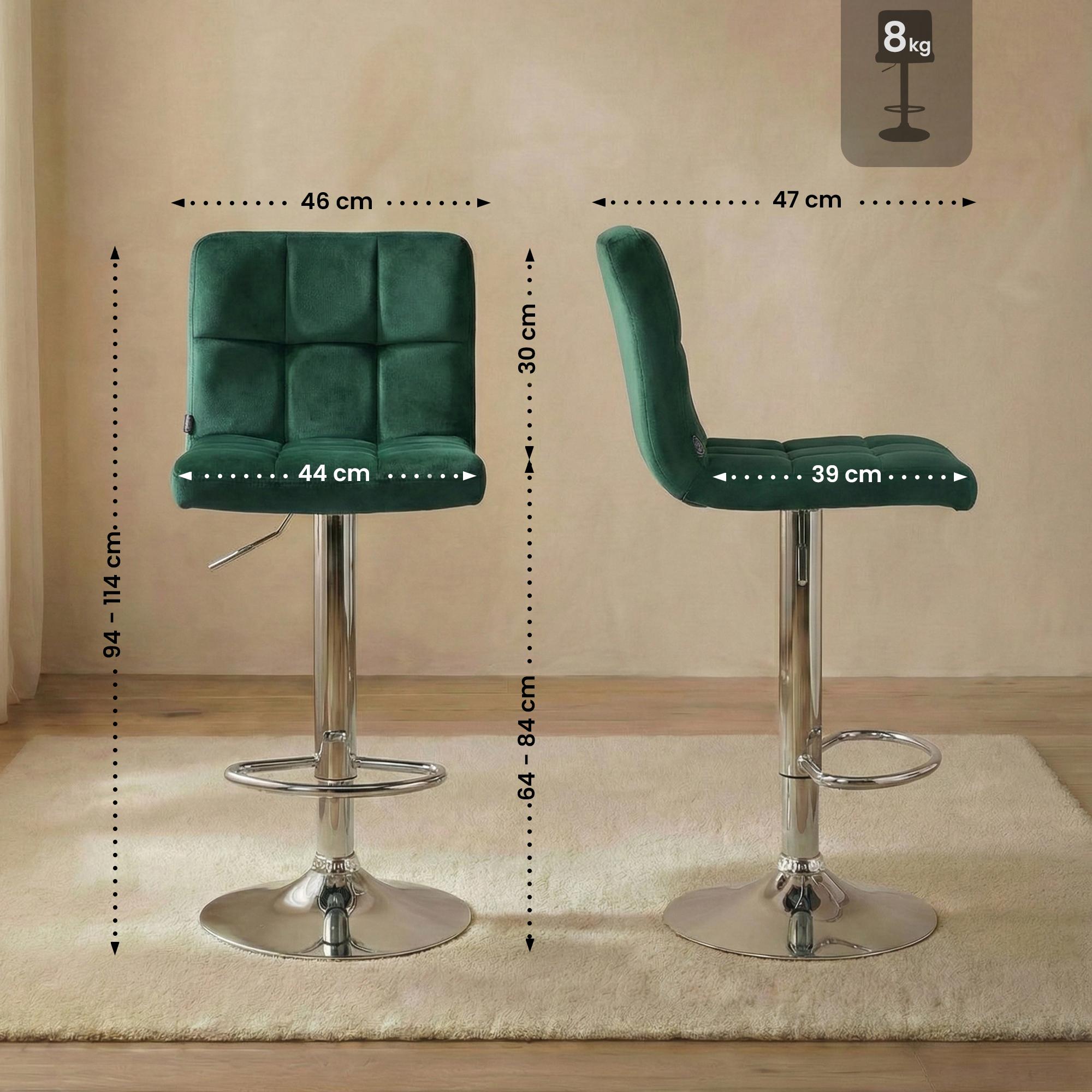 Tabouret de Bar Peru Velours