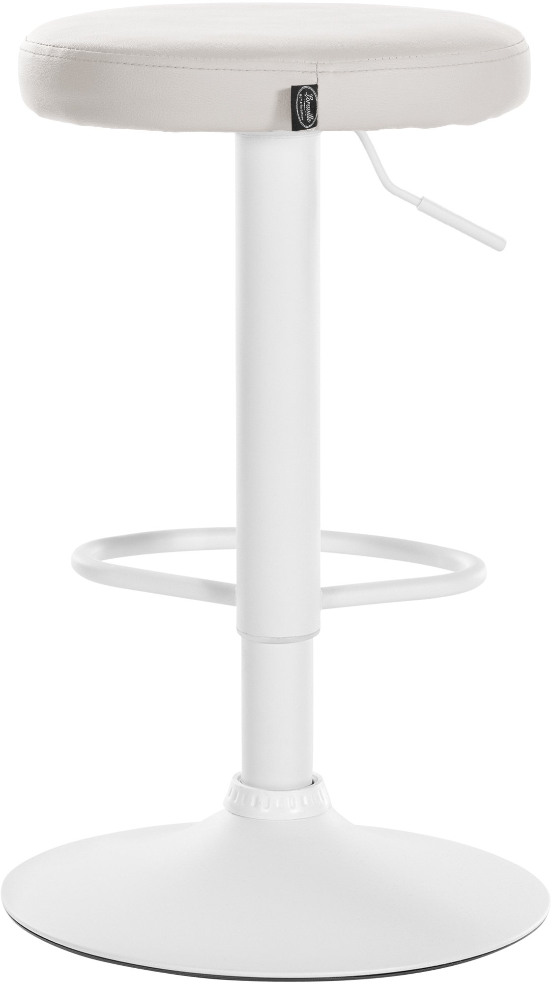 Lot de 2 tabourets de bar Ponte en similicuir