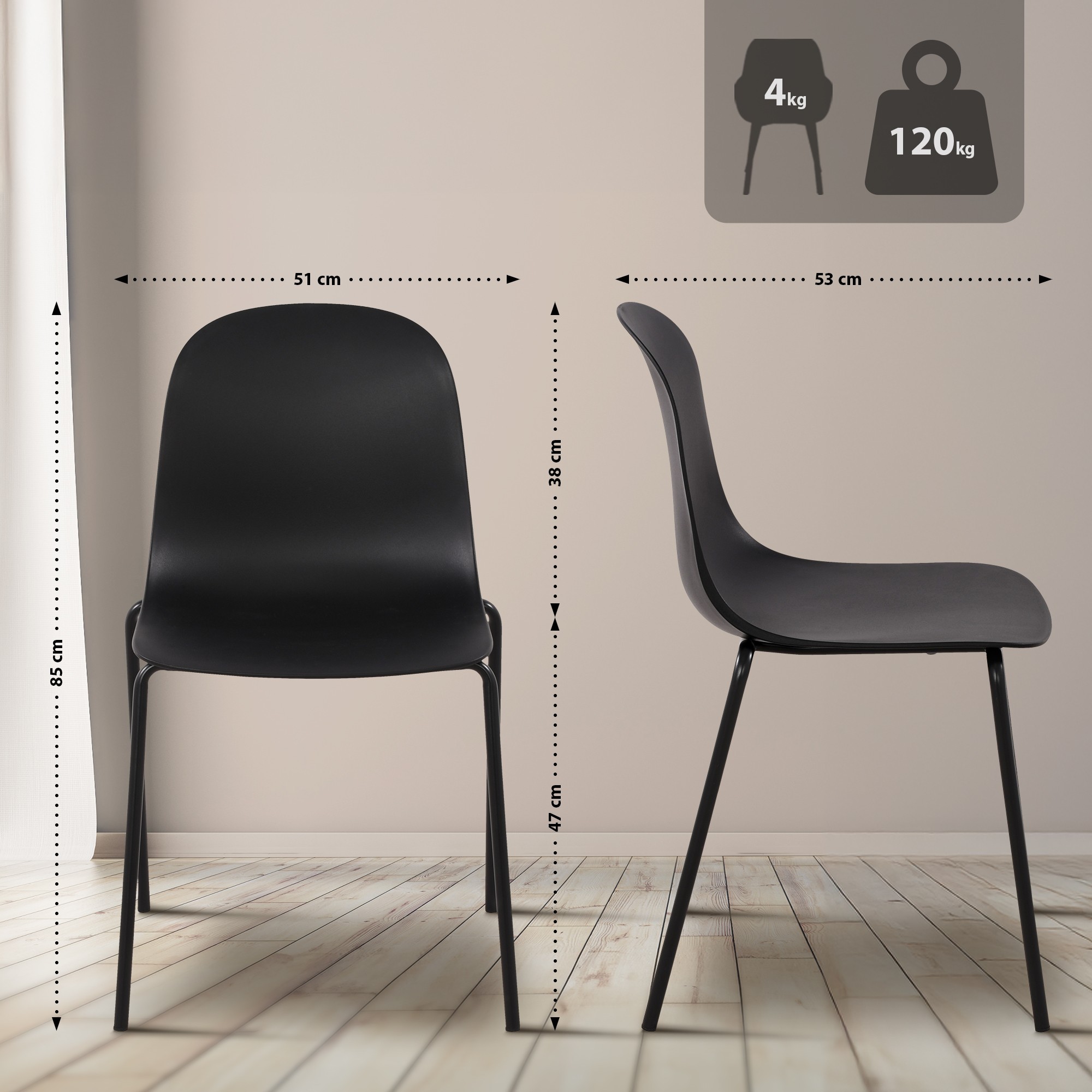 Ensemble de 2 sièges Veldin