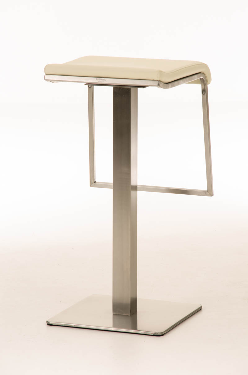 Tabouret de bar Lameng E78 en Similicuir pied en métal