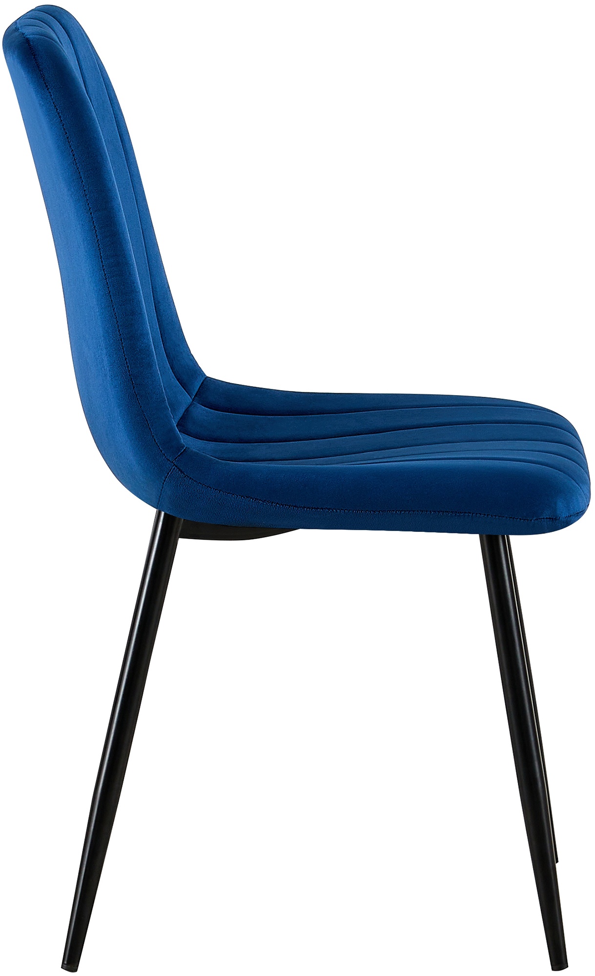 Lot de 4 Chaises de salle à manger Dijon avec Piètement en métal noir