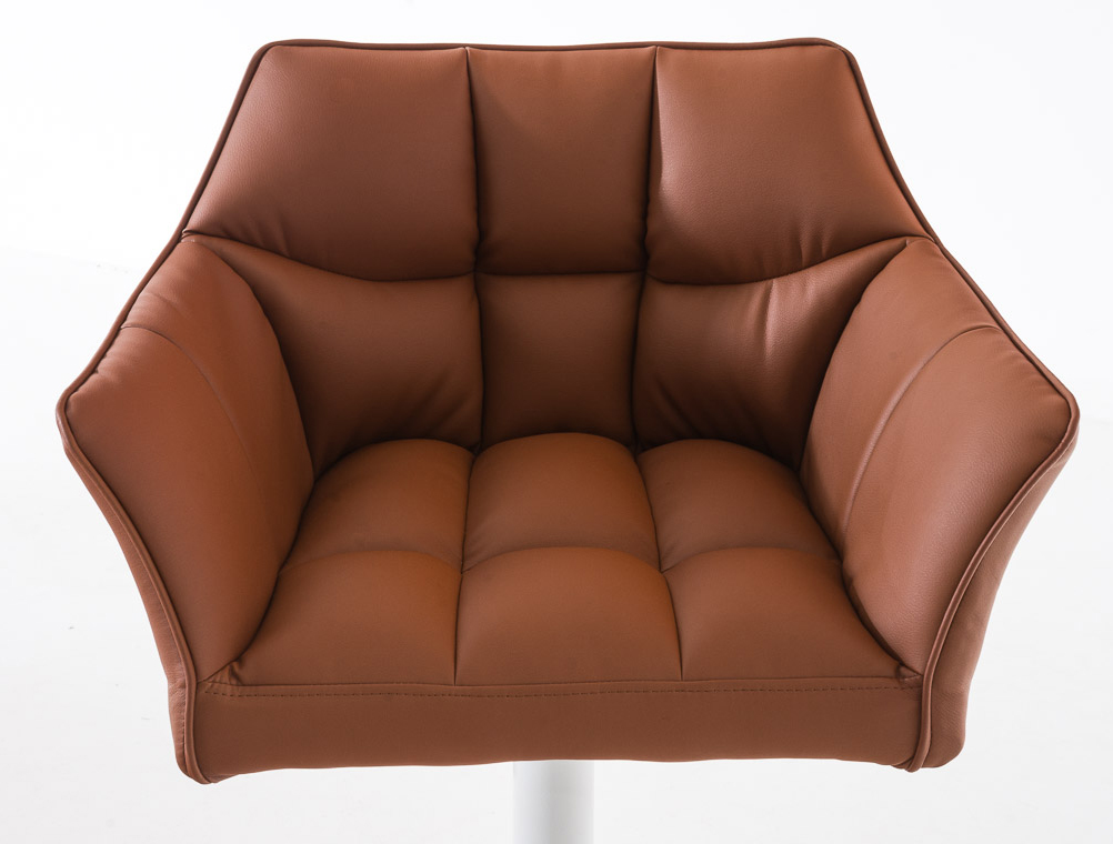 Lot de 2 tabourets de bar Damaso en similicuir