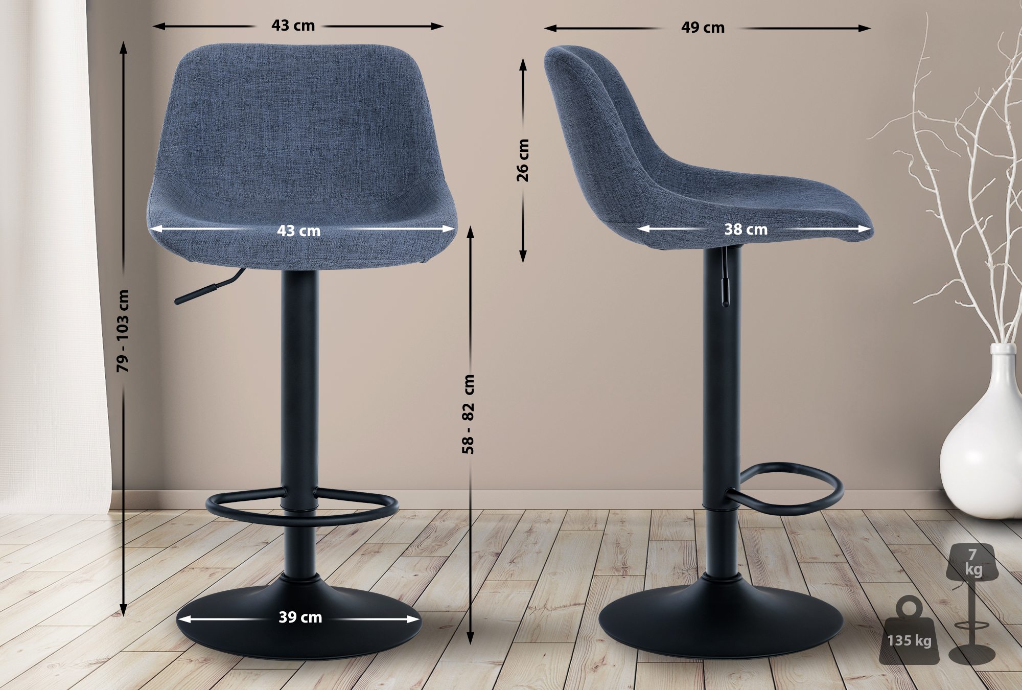 Tabouret de bar Loft