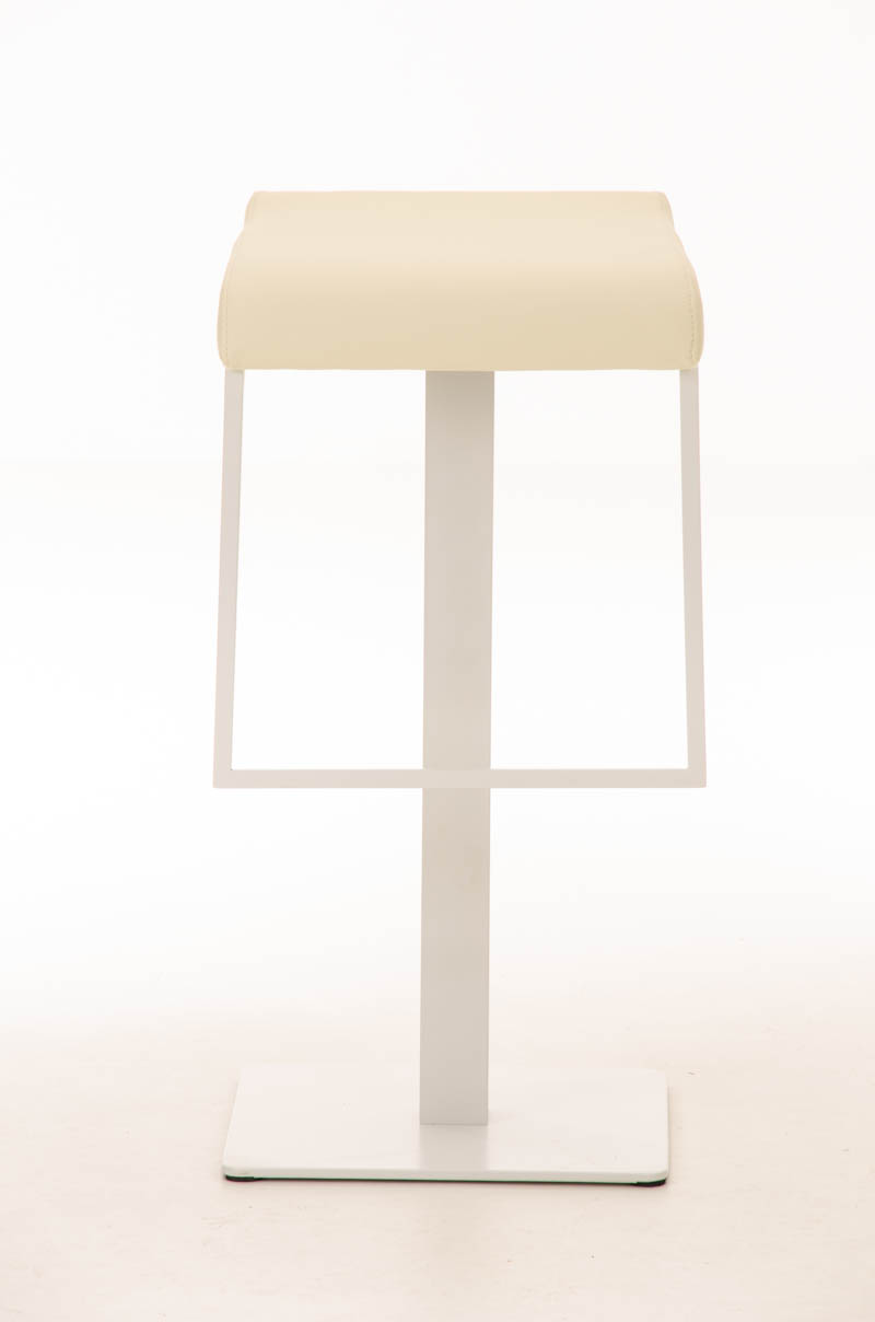 Tabouret de bar Lameng W78 en Similicuir pied en métal