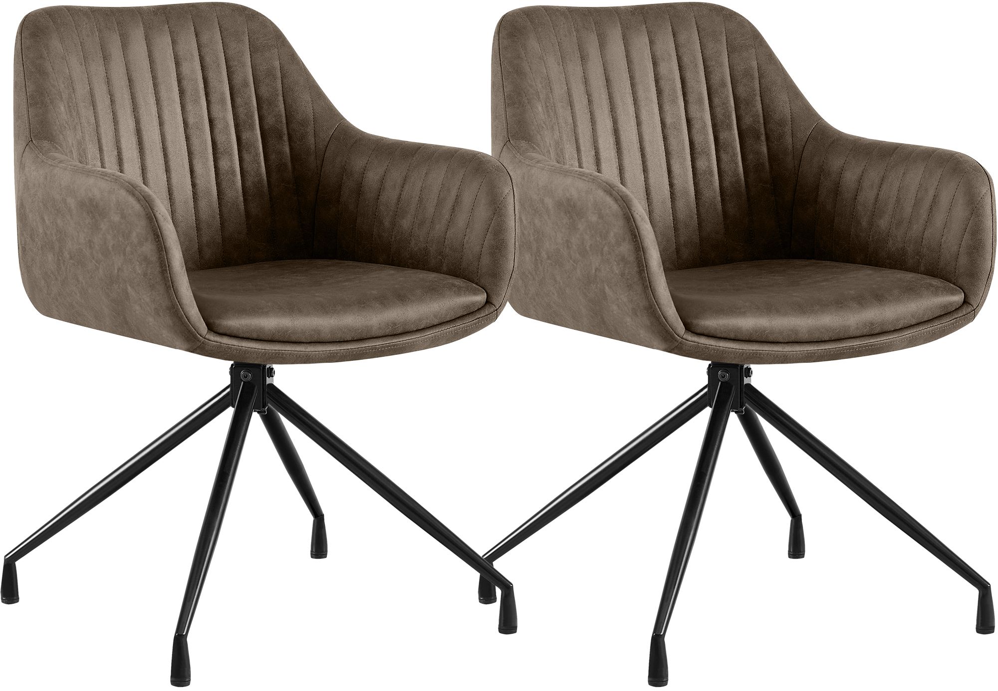 Lot de 2 chaises de salle a manger Novanis