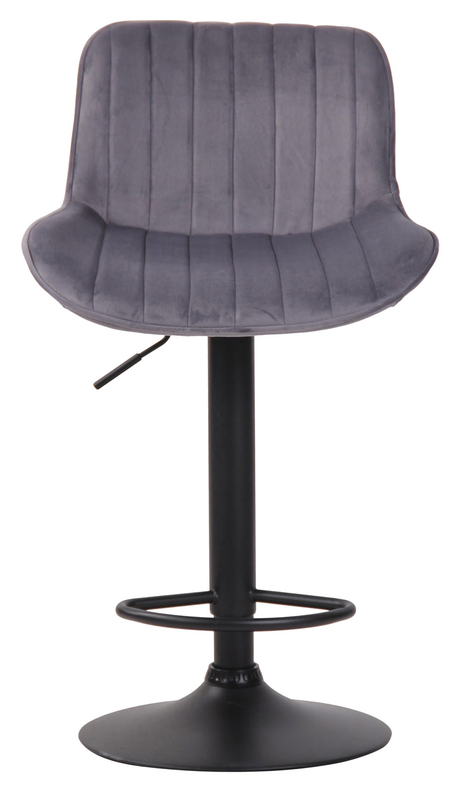 Lot de 2 Tabourets de bar Lentini en Velours Pied trompette en Métal