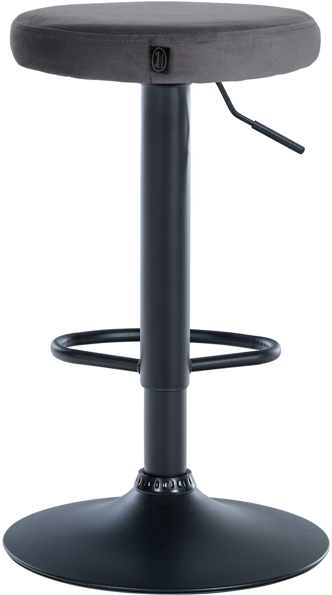 Lot de 2 tabourets de bar Ponte velours
