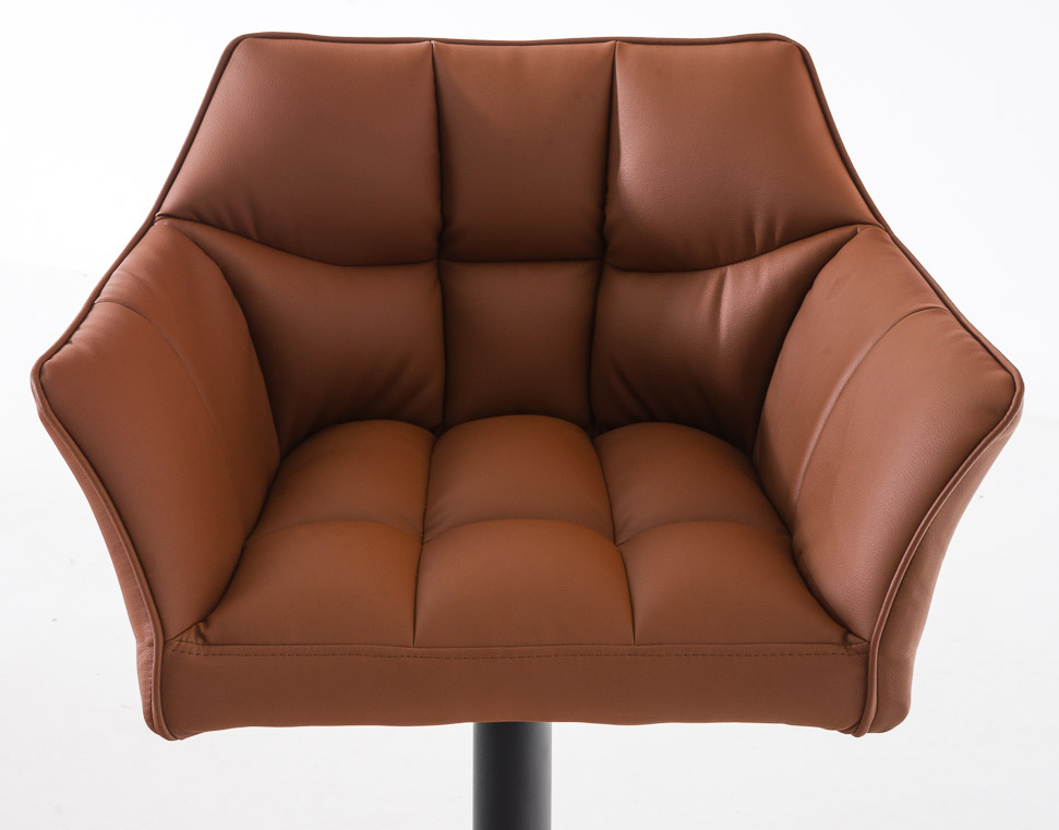 Lot de 2 tabourets de bar Damaso en similicuir