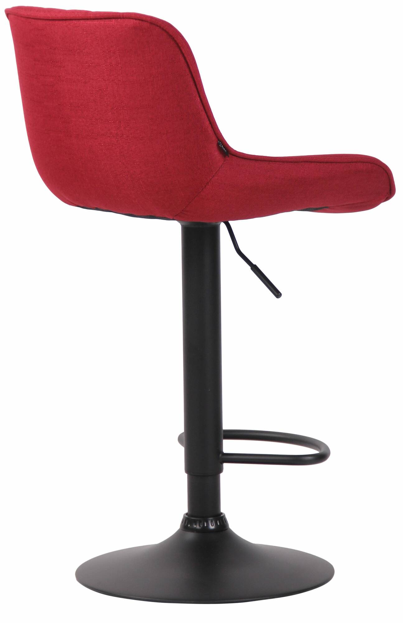 Lot de 2 Tabourets de bar Lentini en Tissu Pied trompette en Métal