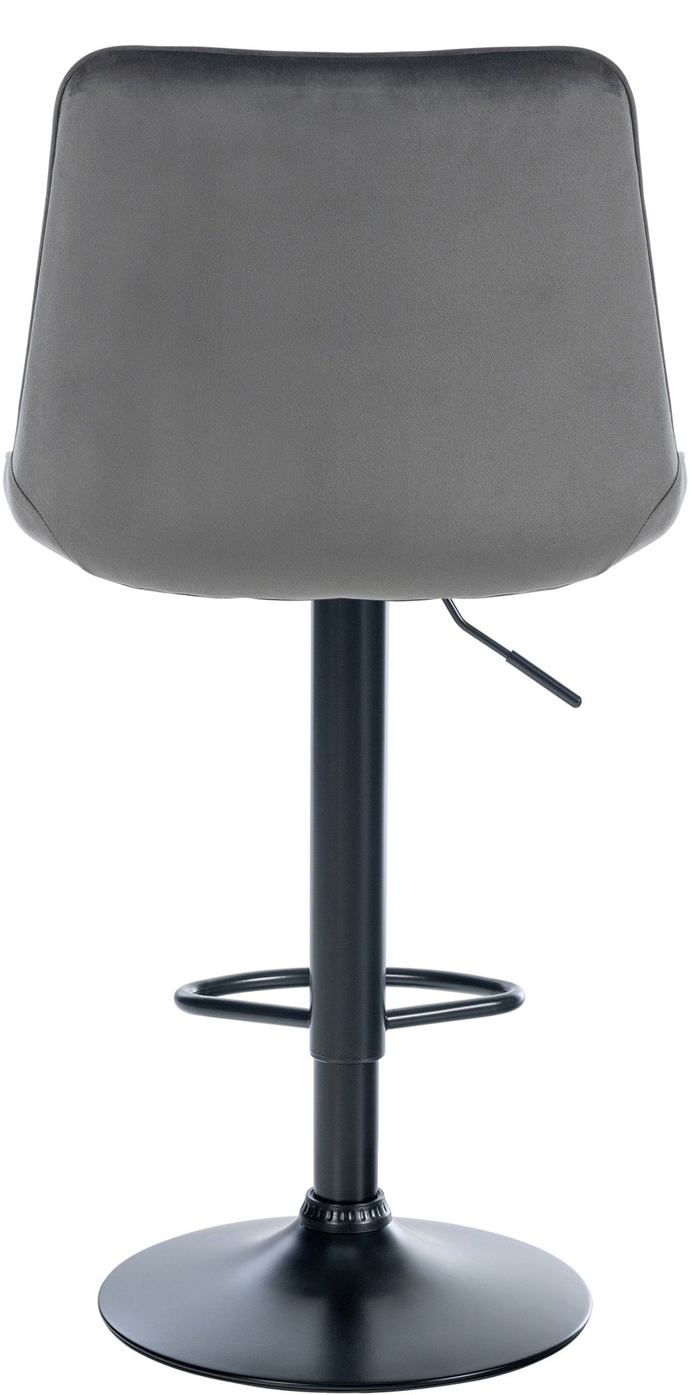 Tabouret de bar Toni en Velours Pied trompette en Métal