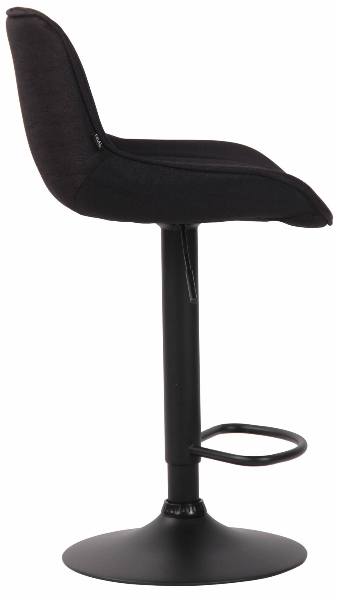 Lot de 2 Tabourets de bar Lentini en Tissu Pied trompette en Métal