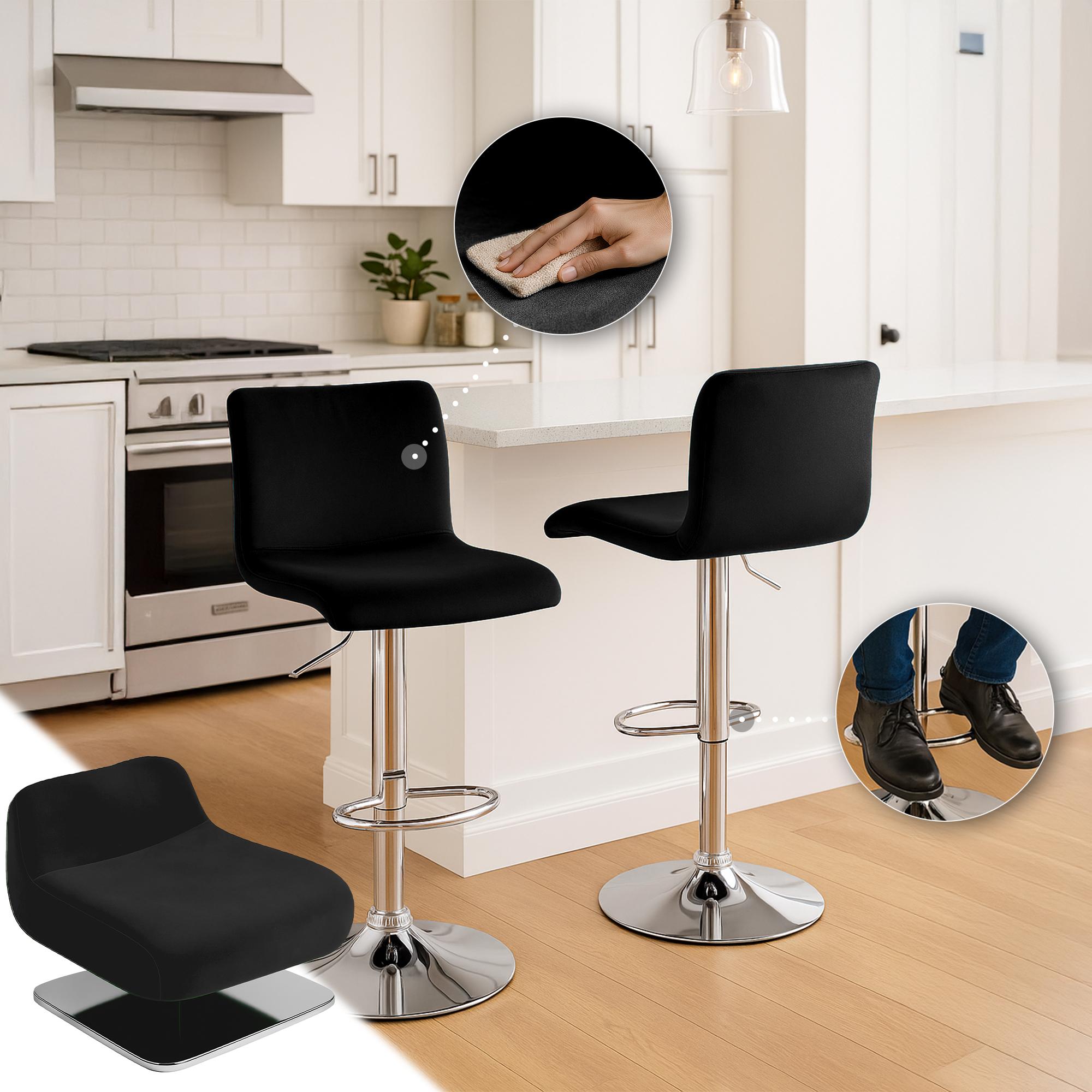 Tabouret de Bar Hover Velours