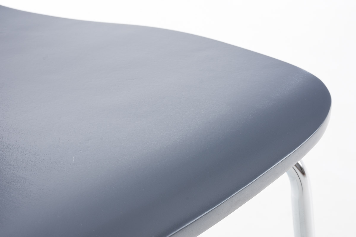 Lot de 2 chaises visiteur Aaron Gris