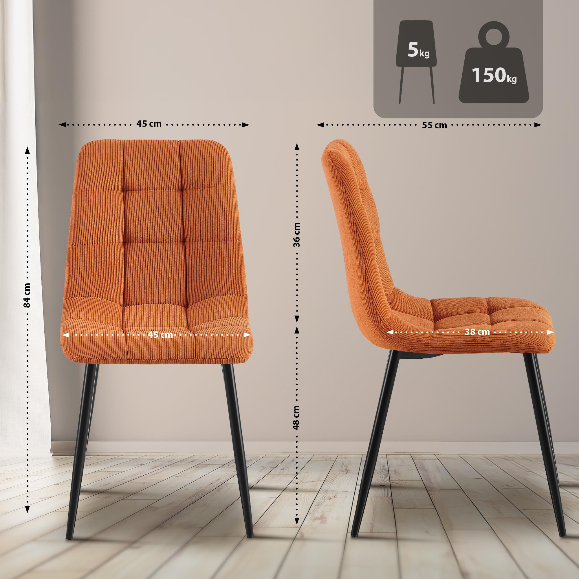 Lot de 4 chaises de salle à manger Tilde