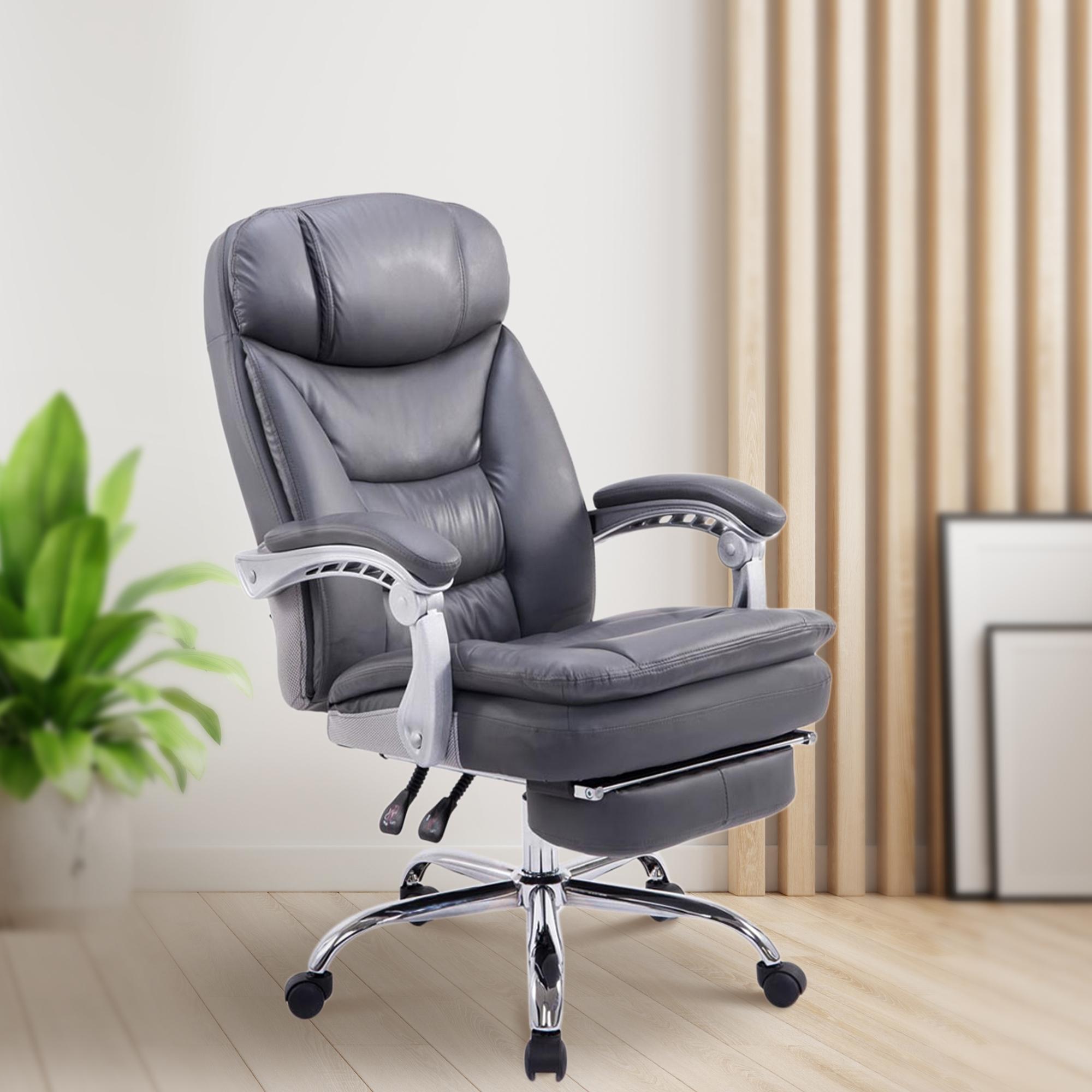 Chaise de bureau XL Troy en similicuir
