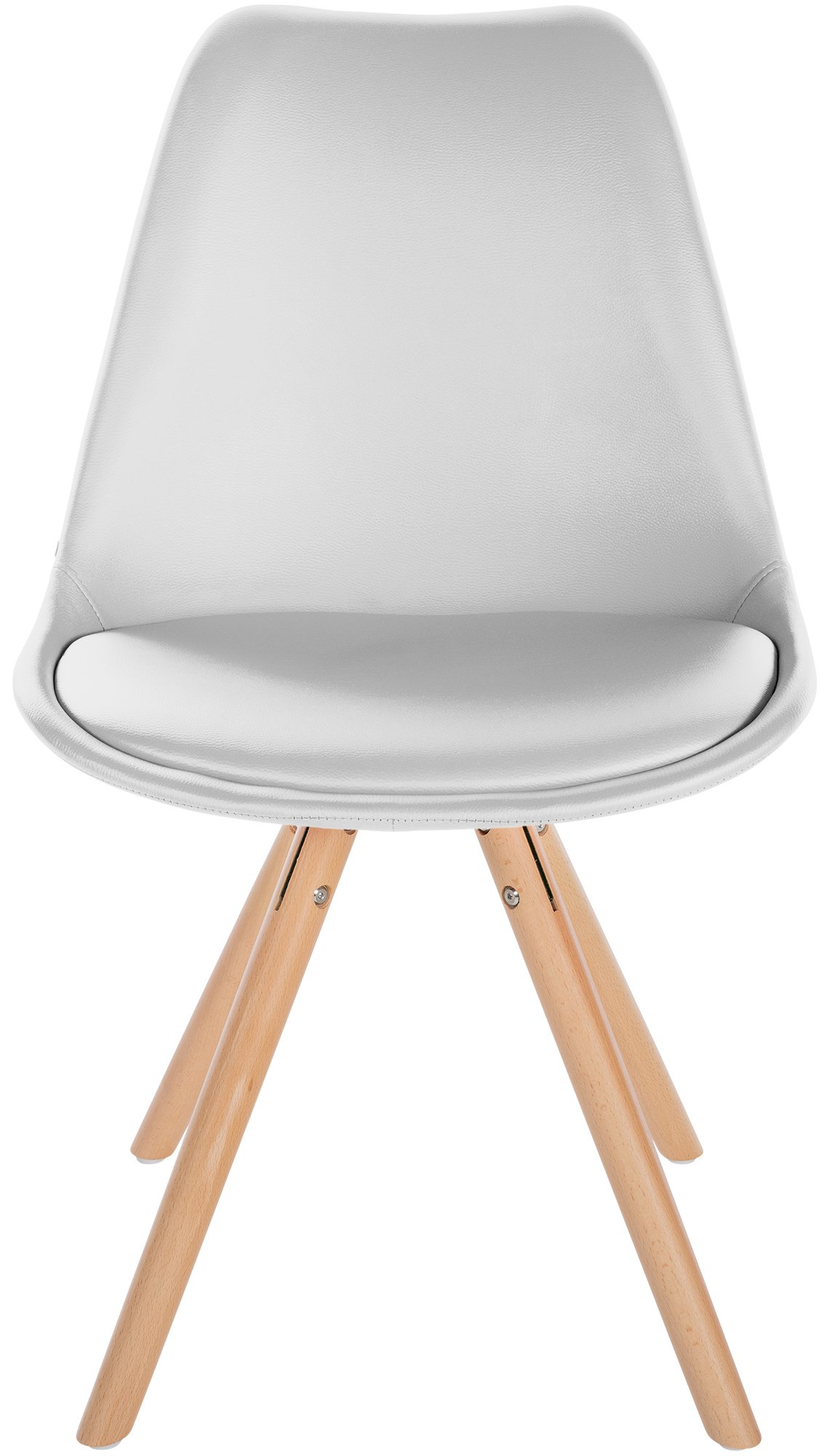 Chaise de salle à manger Sofia en Similicuir avec Pieds en bois