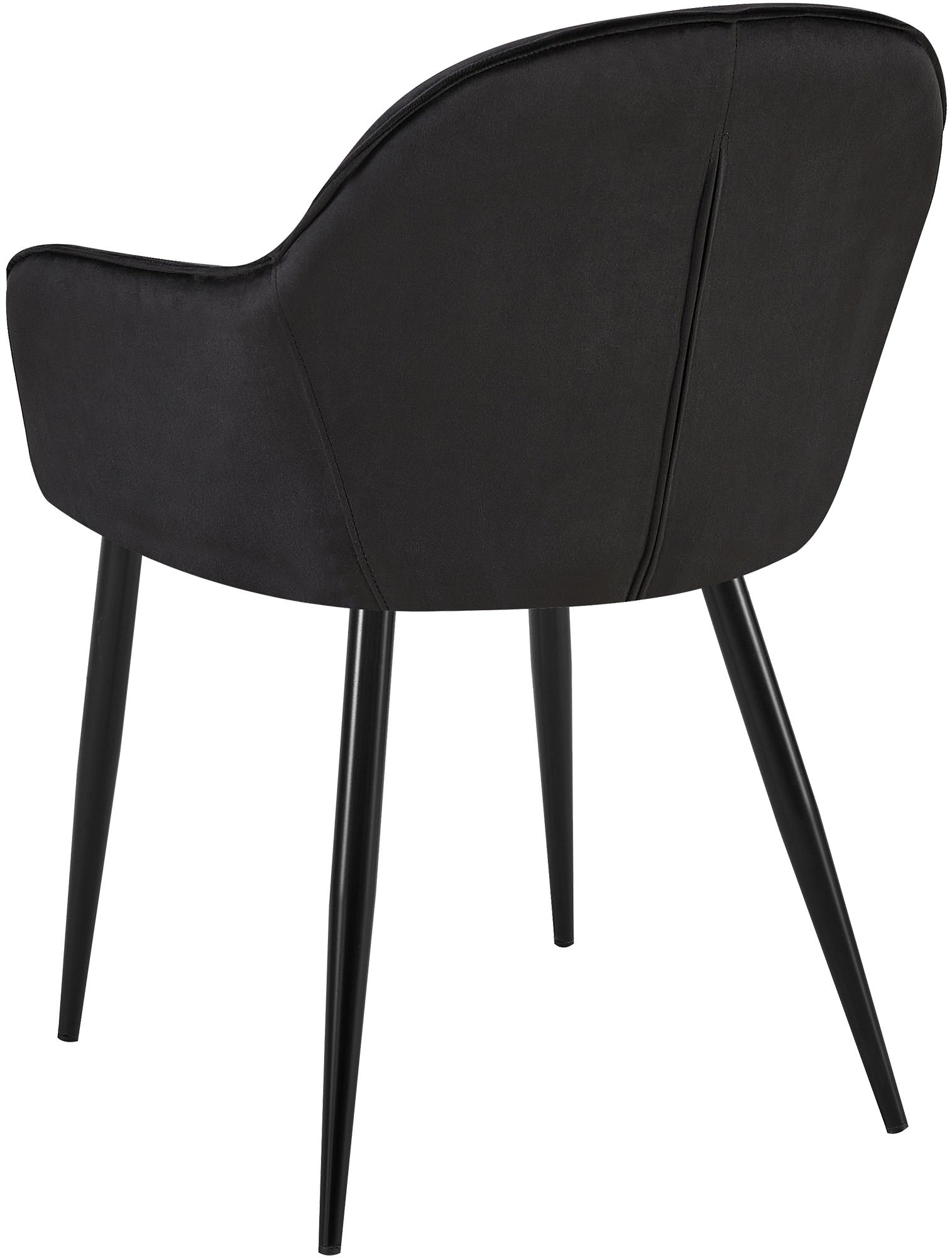 Lot de 2 chaises de salle à manger Boise velours