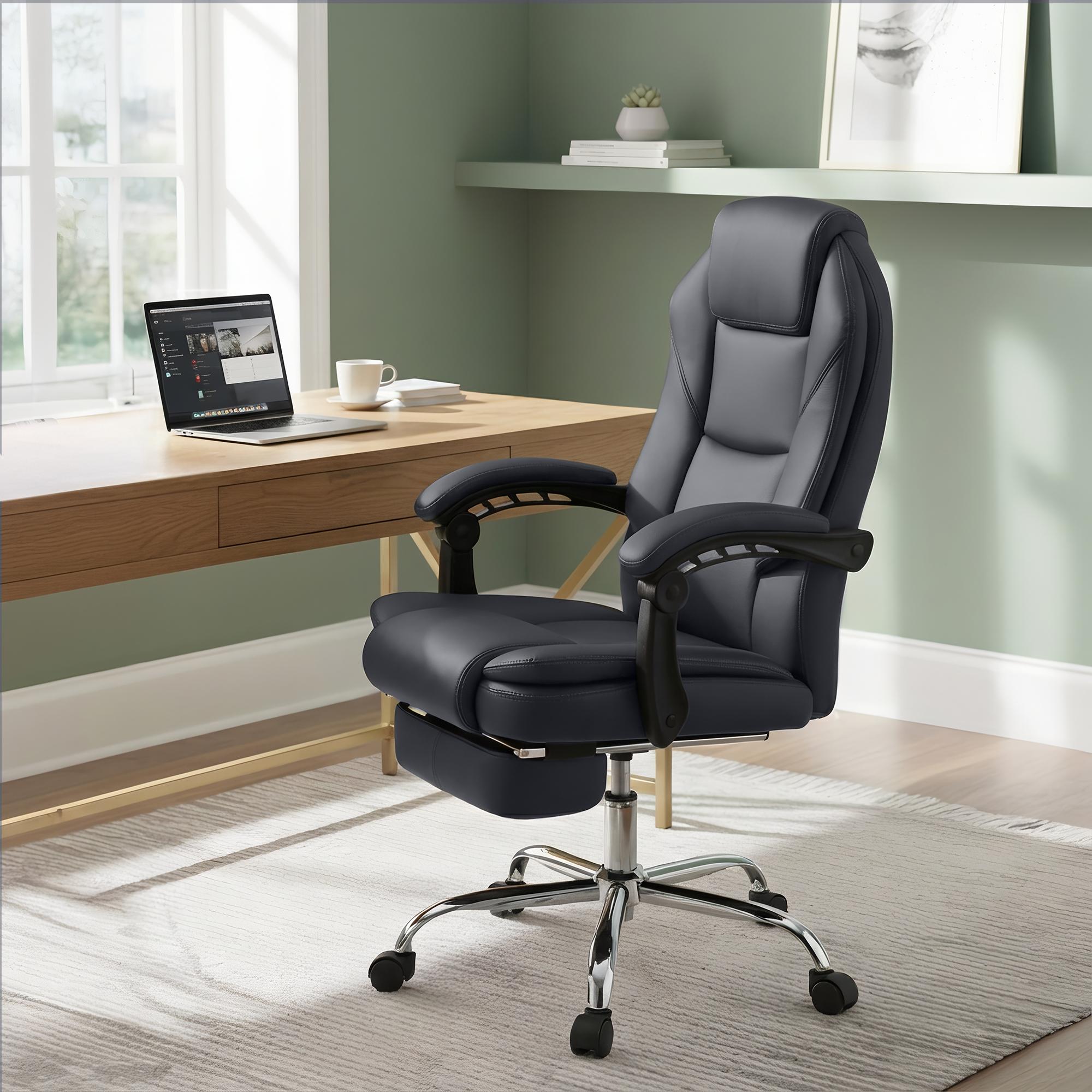 Chaise de bureau Castle en similicuir